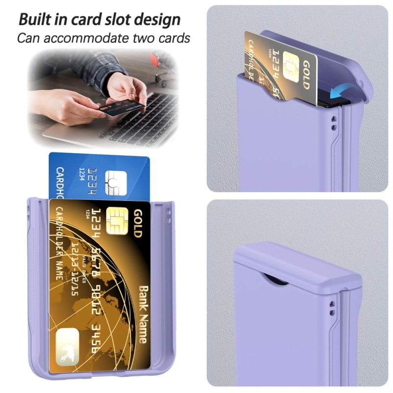 Galaxy Z Flip Case Factory - Card Pocket Skin-Friendly Hard Cover