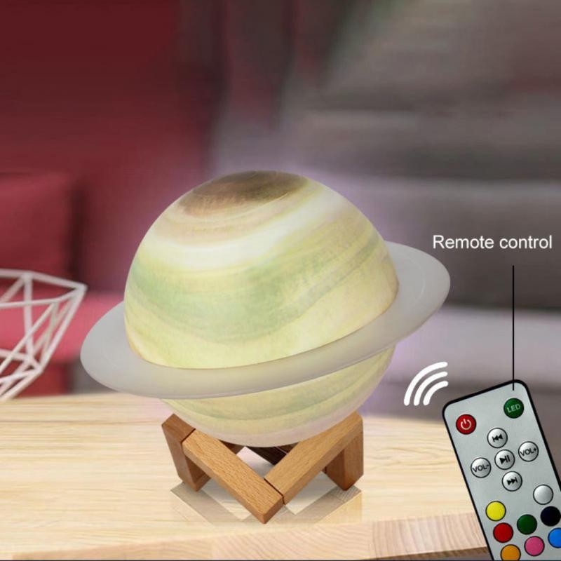 BT Speaker Factory - Starry Sky Saturn Ring Colorful Night Light