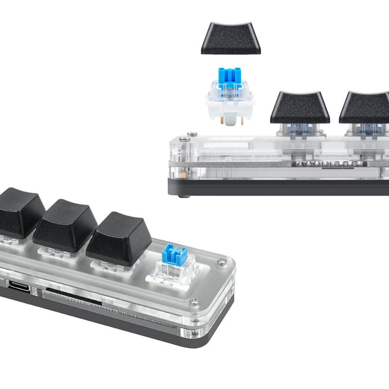 Gaming Keyboard Factory - Bluetooth 12 Key 2 Knob Mechanical Keypad