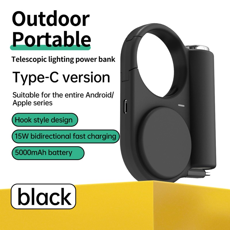 Power Bank Factory - 5000mAh Portable Charger with LED Hook