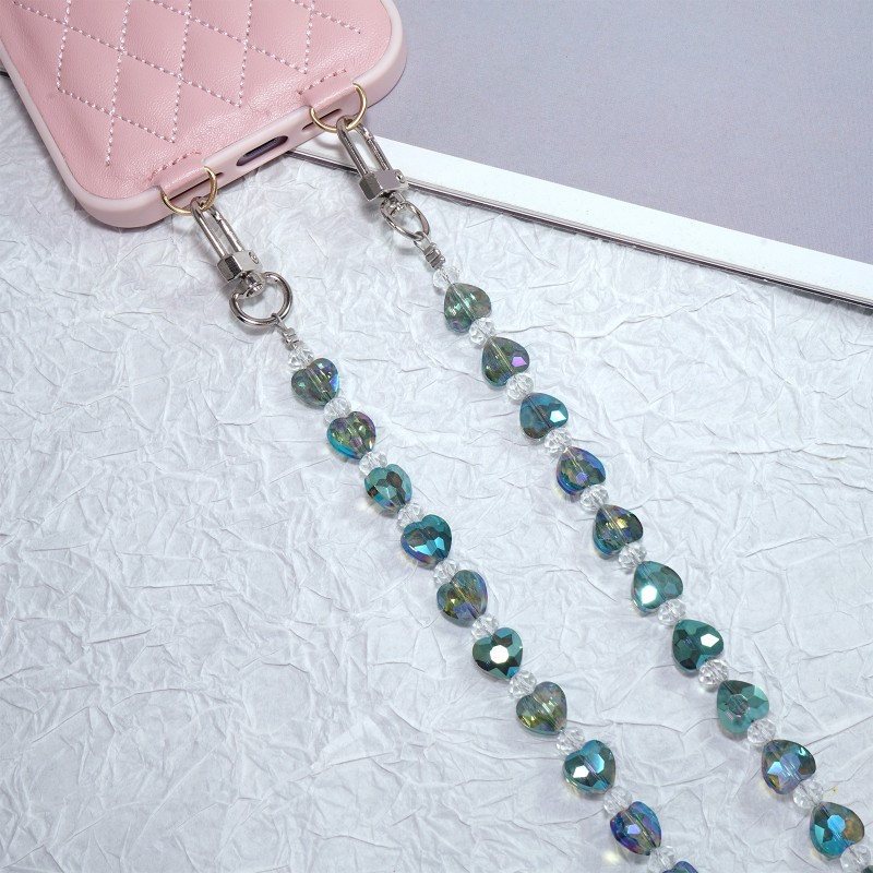 Crossbody Lanyard Manufacturer - 2025 New Love Crystal Phone Strap