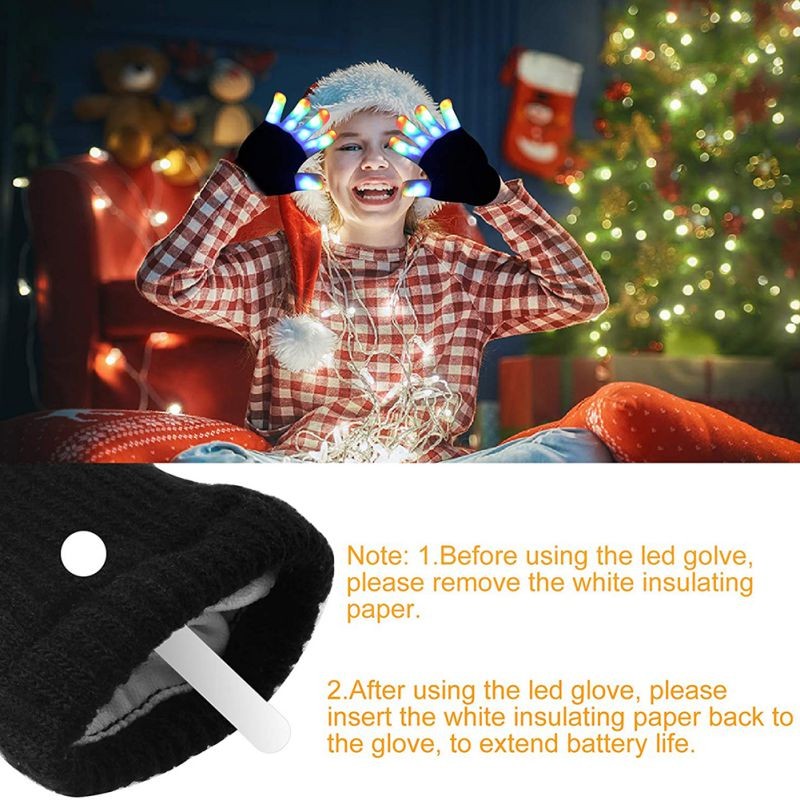 LED Glove Supplier - Winter Party Glow Flashing Finger Tip Lighting
