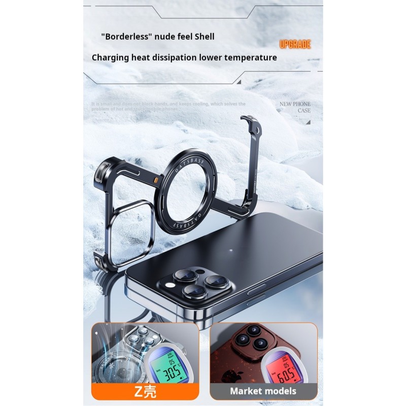 Phone Case Manufacturer - Z Shape Metal Magnetic Rotation Holder