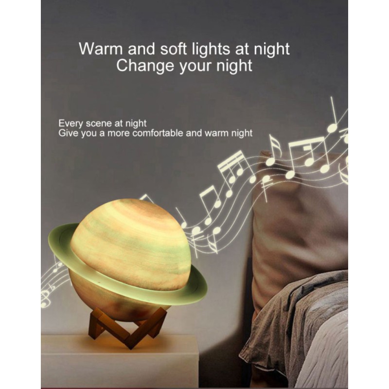 BT Speaker Factory - Starry Sky Saturn Ring Colorful Night Light