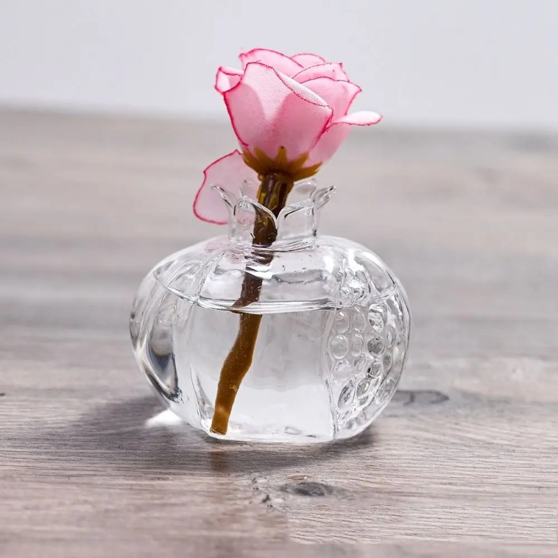 Glass Vase Manufacturer - Creative Pomegranate Vintage Colored Vase