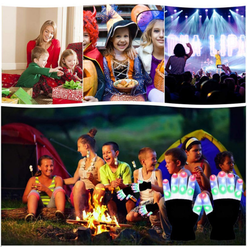 LED Glove Supplier - Winter Party Glow Flashing Finger Tip Lighting