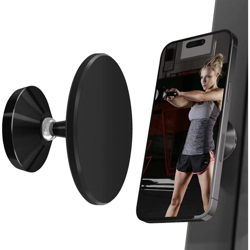 Gym Phone Holder Supplier - Dual Magnetic 360 Rotation Stand