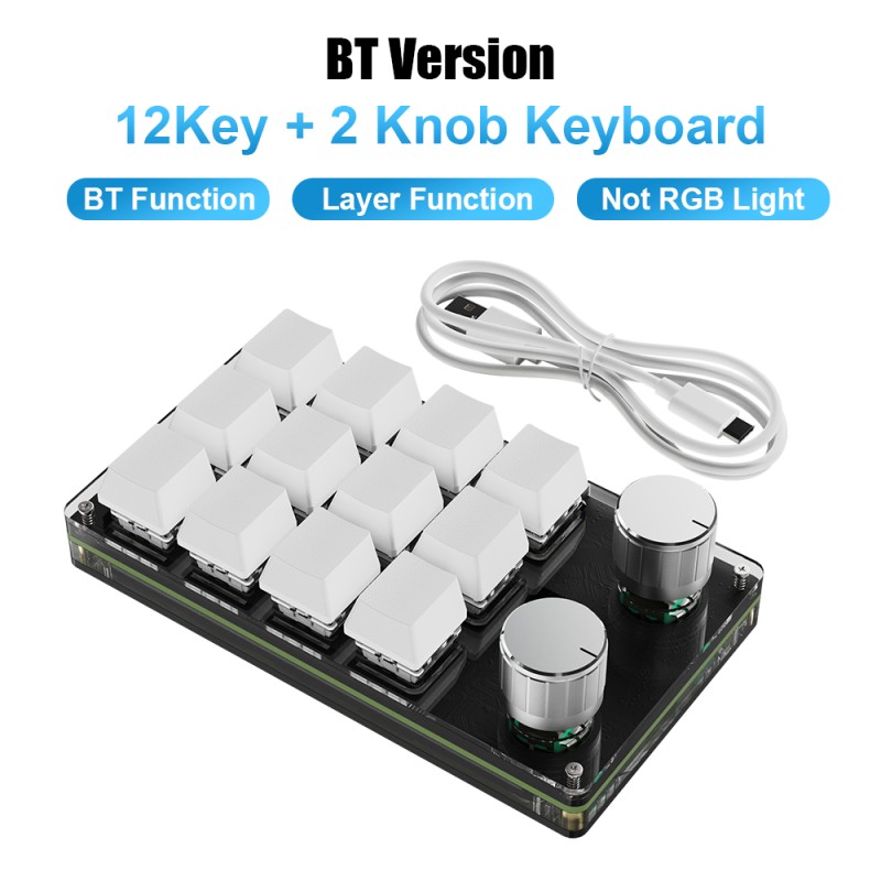 Macro Keyboard Manufacturer - 12 Key 2 Knob Hot Swap Custom Keypad