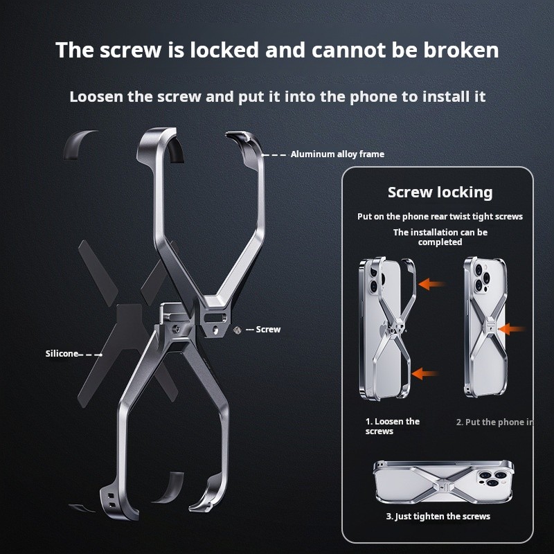 Phone Case Supplier - Aluminum Alloy X Shell Heat Dissipation Cover