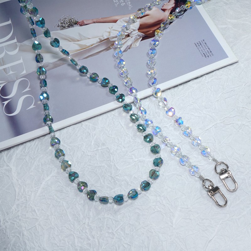 Crossbody Lanyard Manufacturer - 2025 New Love Crystal Phone Strap