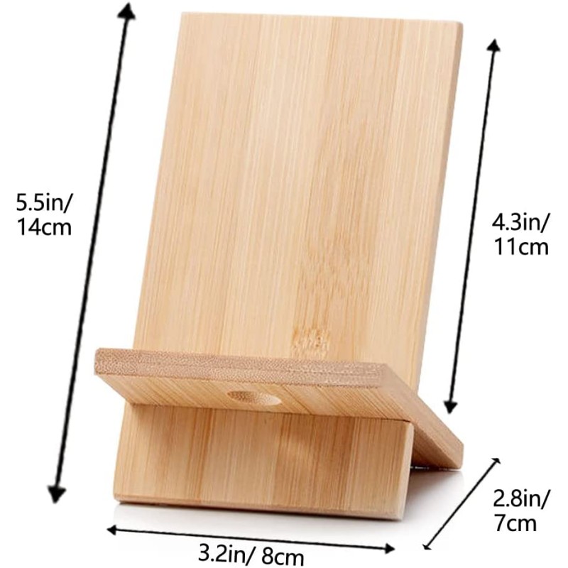 Phone Stand Manufacturer - Wooden Desktop Dock with Charging Hole