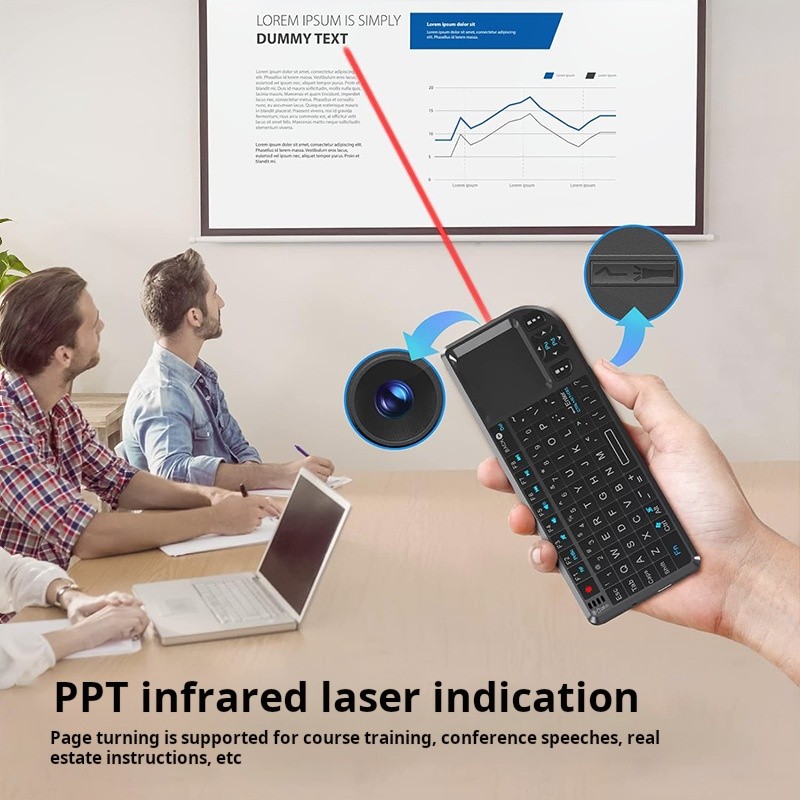 Wireless Keyboard Supplier - Rechargeable Handheld Backlight Air Mouse