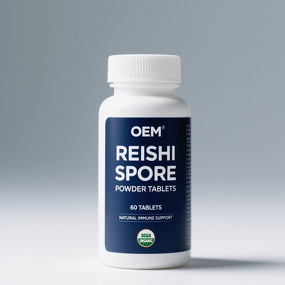 Reishi Spore Powder Tablets - Organic Ganoderma Lucidum Extract for Immune Support