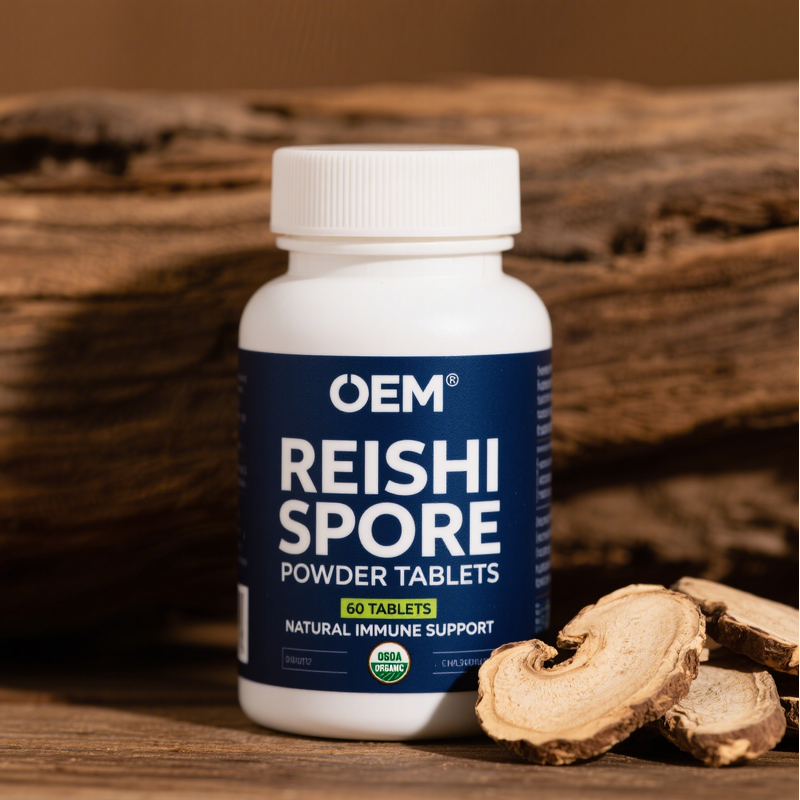 Reishi Spore Powder Tablets - Organic Ganoderma Lucidum Extract for Immune Support