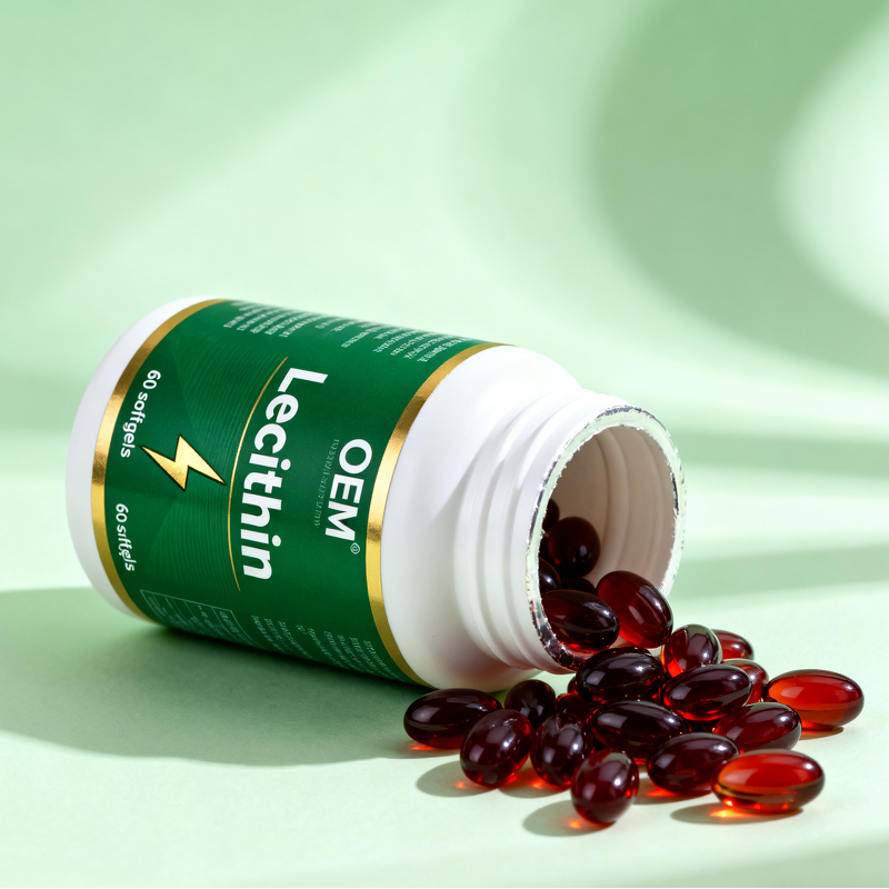 Lecithin Softgel Capsules Manufacturer - Custom Formula with Soy Lecithin & Vitamin E