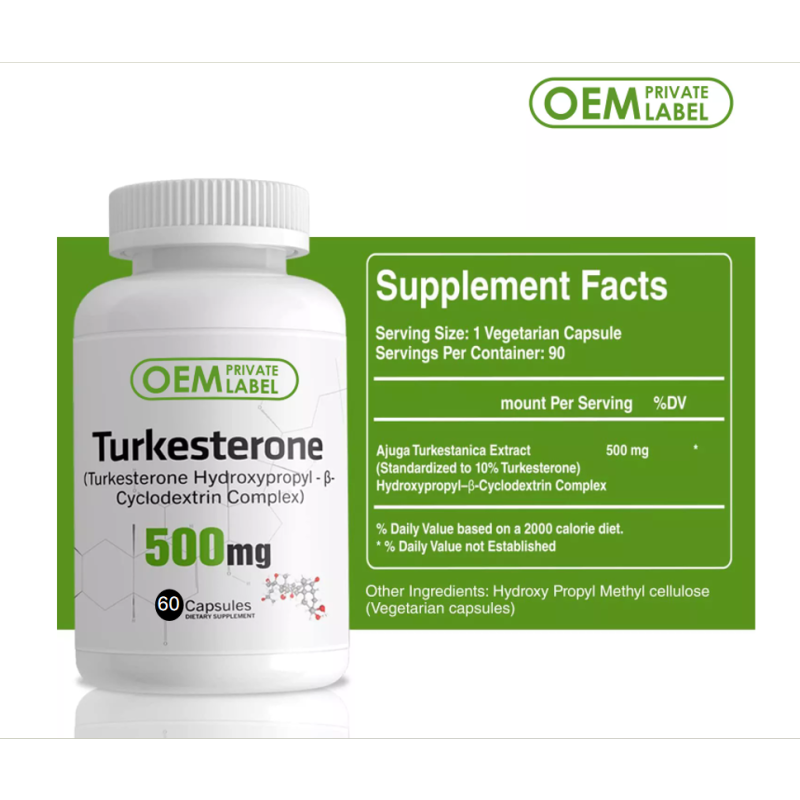 OEM ODM Turkesterone Capsules Manufacturer - USP Turkesterone Cyclodextrin Complex 2% 10% Private Label