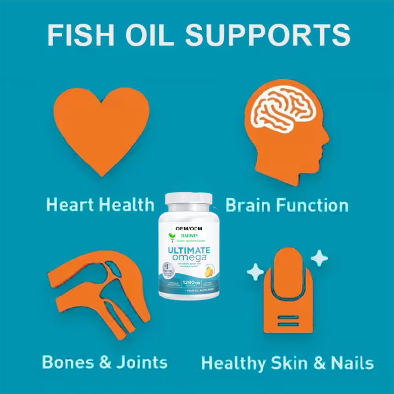 OEM Private Label Omega 3 Fish Oil Softgels Manufacturer - Cod Liver Oil Capsule EPA DHA Non-GMO