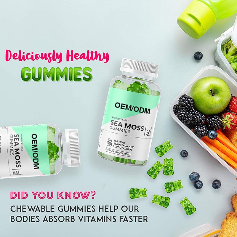 OEM Pure Sea Moss Gummies Manufacturer - Gummy Vitamin Gummies Private Label Services