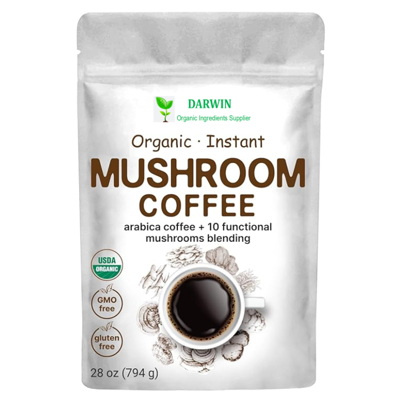 OEM Private Label Herbal Mushroom Coffee Manufacturer - Hericium Erinaceus Cordyceps Grifola Frondosa Chaga Reishi Blend