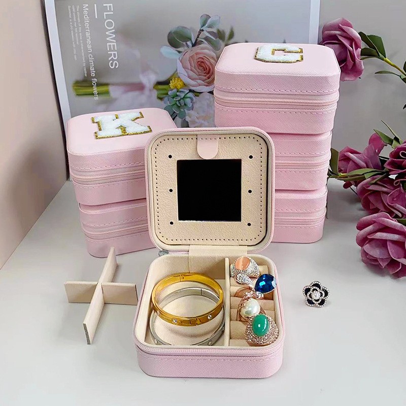 Creative Jewelry Box Supplier - 26 Creative Alphabet Jewelry Box Portable Travel Storage Box