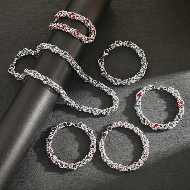 Cuban Chains Supplier - Fashion Stainless Steel Hip Hop Cuban Chains Statement Necklaces