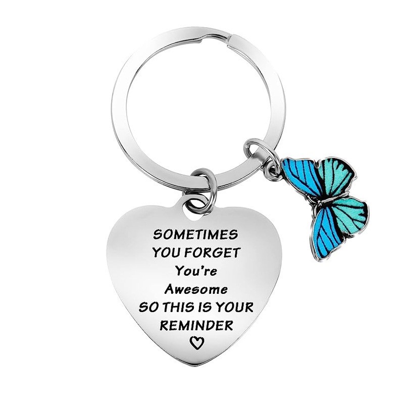 Inspirational Keychain Supplier - New Inspirational Stainless Steel Key Chain for Friends Gift