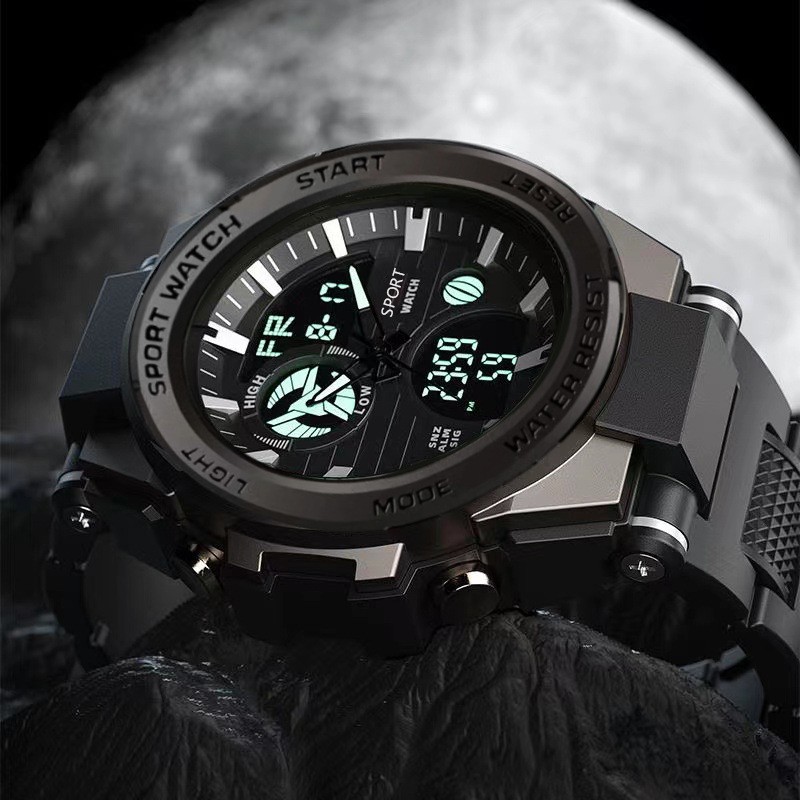 Electronic Watch Supplier - Multifunctional Outdoor Sports Silicone Electronic Waterproof Watch
