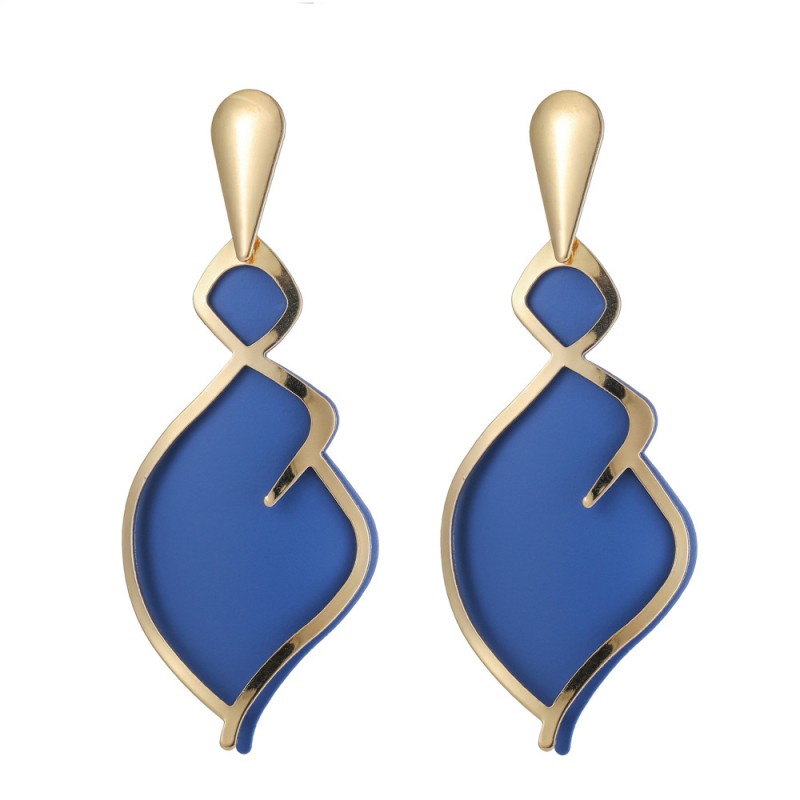 Water Drop Earring Supplier - 925 Sterling Silver Post Water Drop 18k Gold Plated Earring