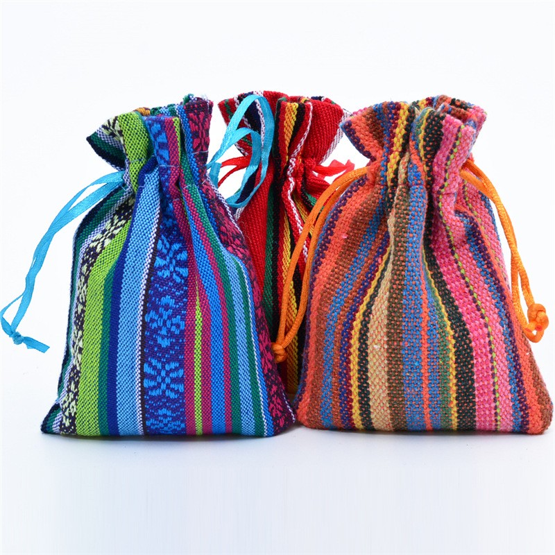 Mini Packaging Supplier - Cute Drawstring Mini Packaging Bags 913cm Cotton Linen Bags