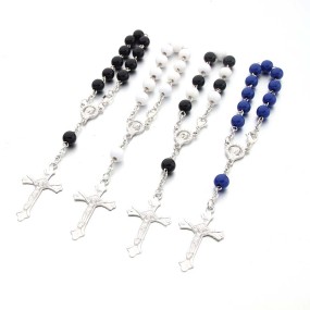 Prayer Rosary Factory - Wholesale 8mm Prayer Rosary Beads Bangle Acrylic Beads Catholic