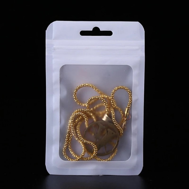 Foil Bag Supplier - Matte Aluminum Foil Zip Lock Gift Packaging Resealable Candy Bracelets Bag