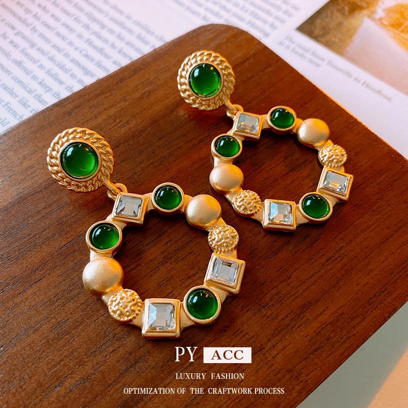 Diamond Hoop Factory - High Quality Low Allergy Silver Needle Diamond Hoop Earrings French