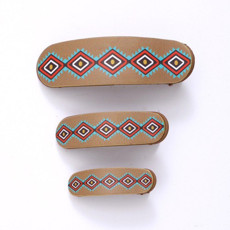 Sunflower Hair Clip Factory - 3pcs/set Vintage Multicolor Sunflower Cow Head Hair Clip