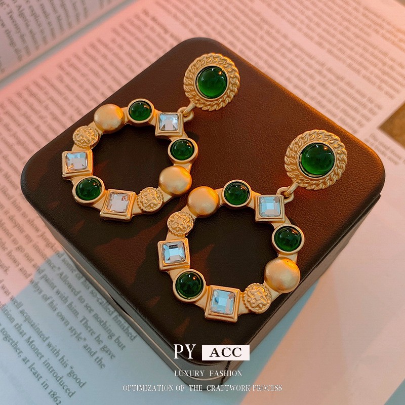 Diamond Hoop Factory - High Quality Low Allergy Silver Needle Diamond Hoop Earrings French