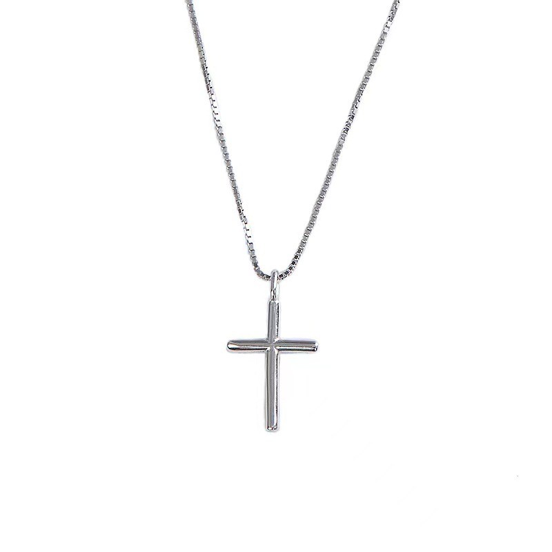 Cross Necklace Supplier - Hot Selling S925 Sterling Silver Cross Necklace for Women Collarbone