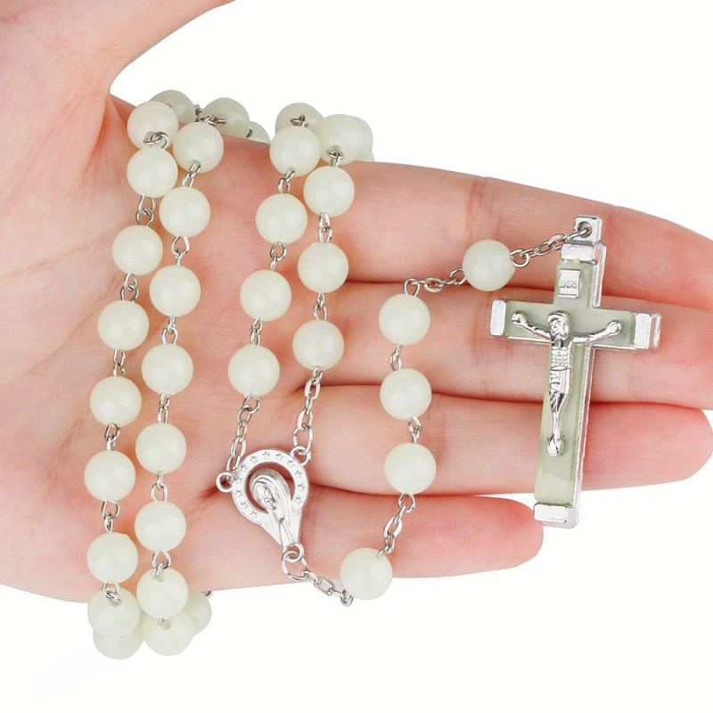 Luminous Rosary Manufacturer - Wholesale Cheap Prayer Rosary Beads Necklace Luminous Beads