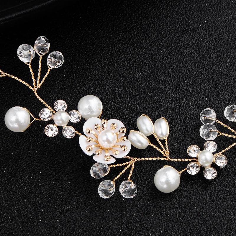 Flower Hairpin Manufacturer - European American Handmade Flower Hairpin Alloy Pearl Bridal Clip