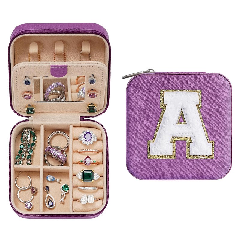 Creative Jewelry Box Supplier - 26 Creative Alphabet Jewelry Box Portable Travel Storage Box