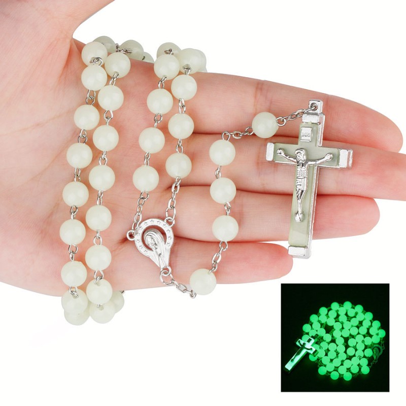 Luminous Rosary Manufacturer - Wholesale Cheap Prayer Rosary Beads Necklace Luminous Beads