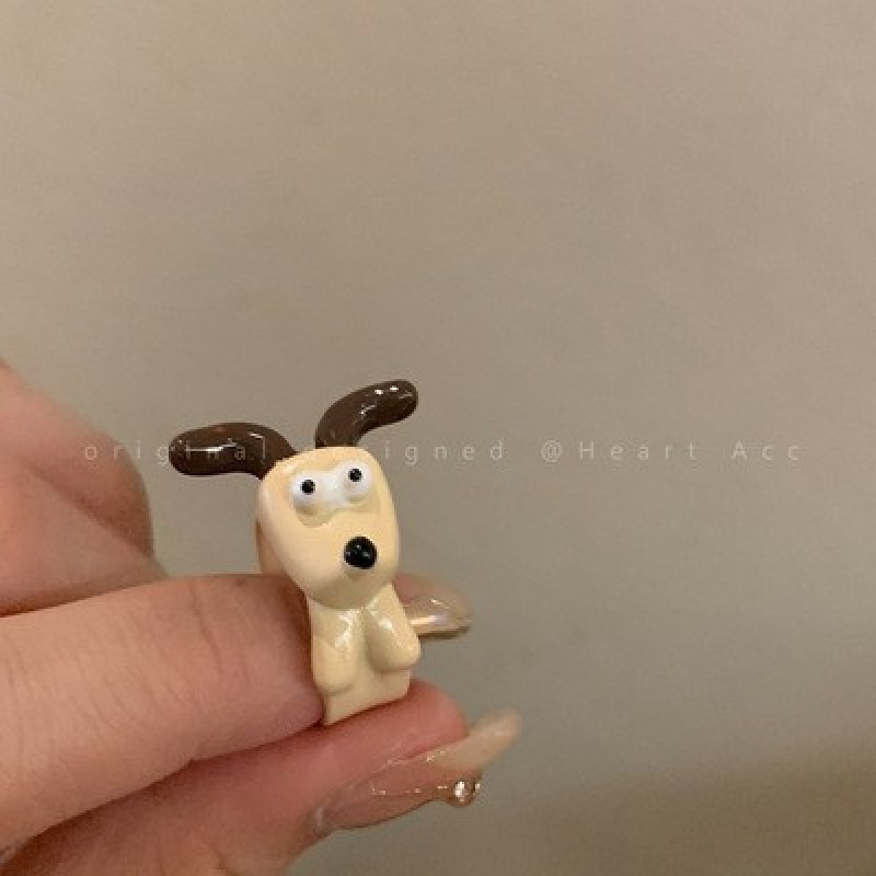 Funny Ring Manufacturer - Cute Funny Cartoon Open Adjustable Ring Girl Fun Personality Ring