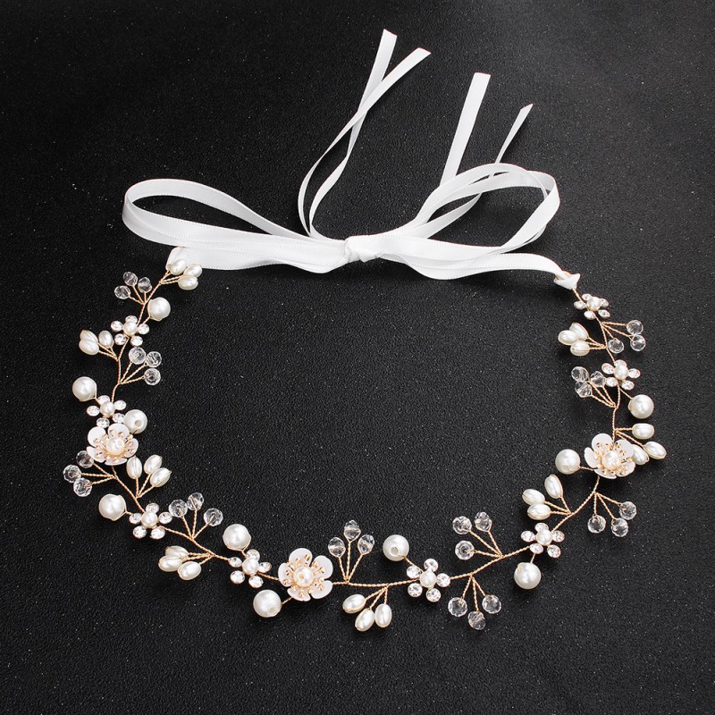 Flower Hairpin Manufacturer - European American Handmade Flower Hairpin Alloy Pearl Bridal Clip