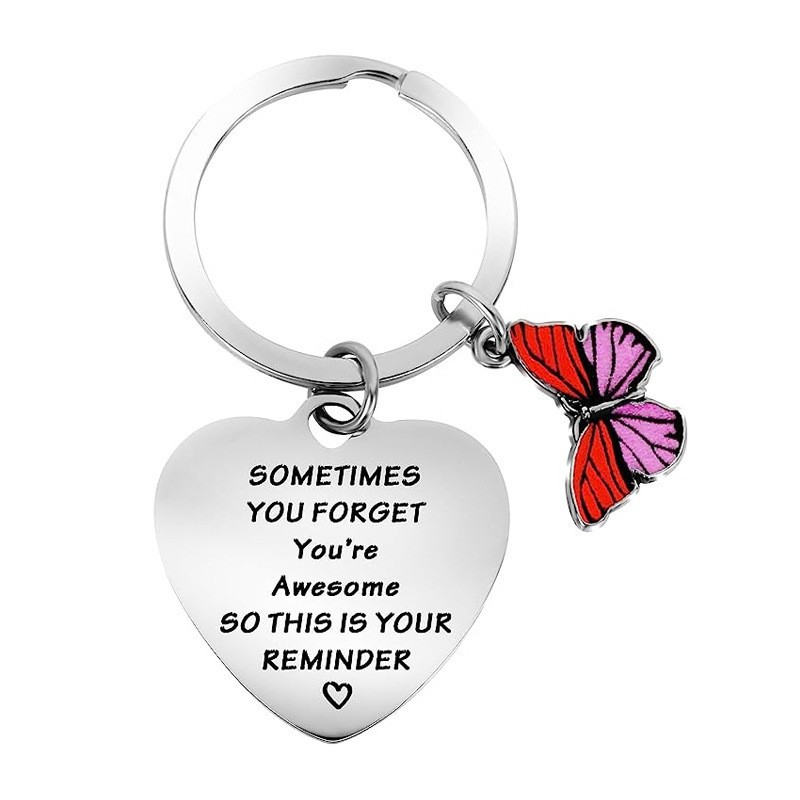 Inspirational Keychain Supplier - New Inspirational Stainless Steel Key Chain for Friends Gift