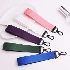 Yarn Keychain Manufacturer - Personality Creative Pure Yarn-dyed Belt Key Chain Print Bag