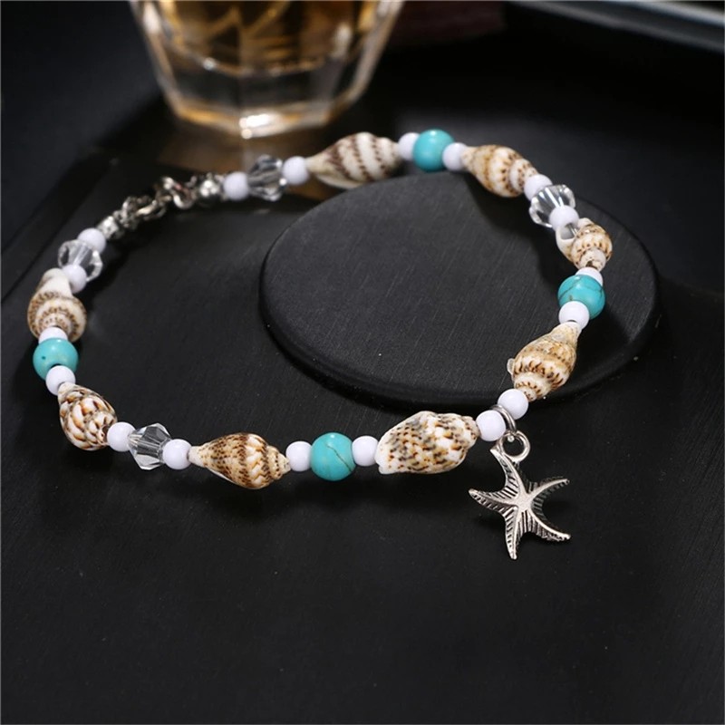 Shell Anklet Manufacturer - Leg Chain Shell Beads Starfish Anklets for Women Beach Jewelry