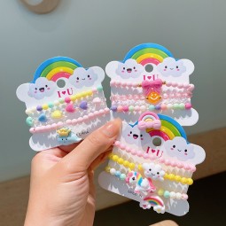 Children's Bracelet Factory - Hot-selling Children's Acrylic Hand-beaded Colorful Cartoon Bracelet