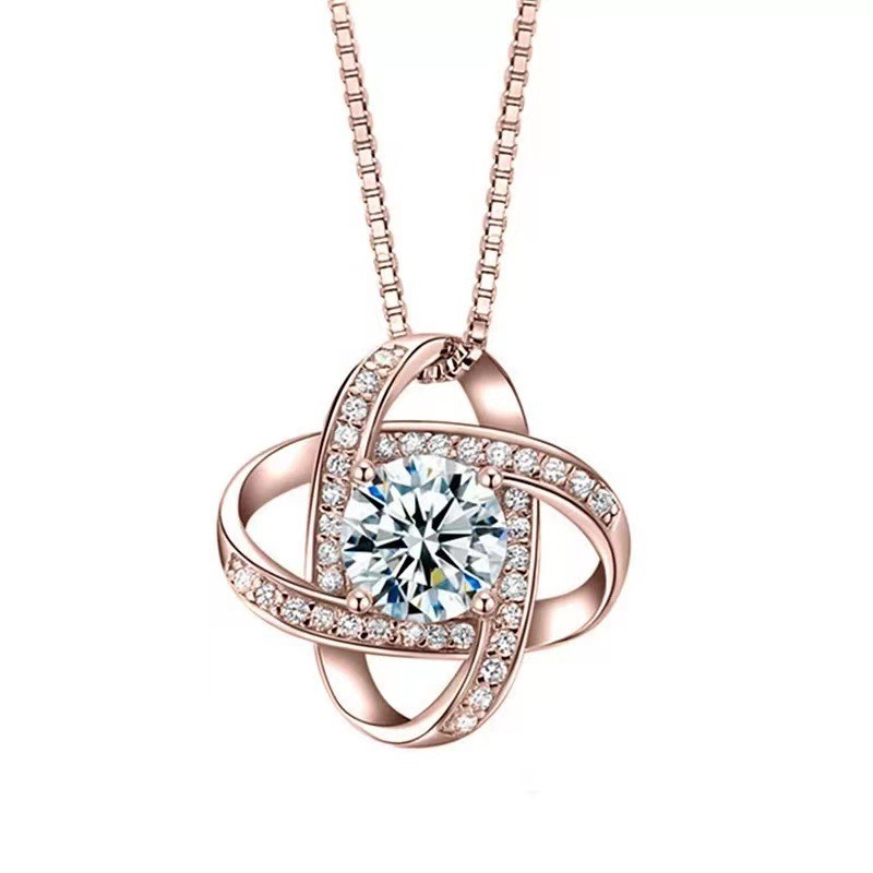 Clover Necklace Supplier - Valentines Day Gift S925 Silver Clover Necklace for Women Clavicle