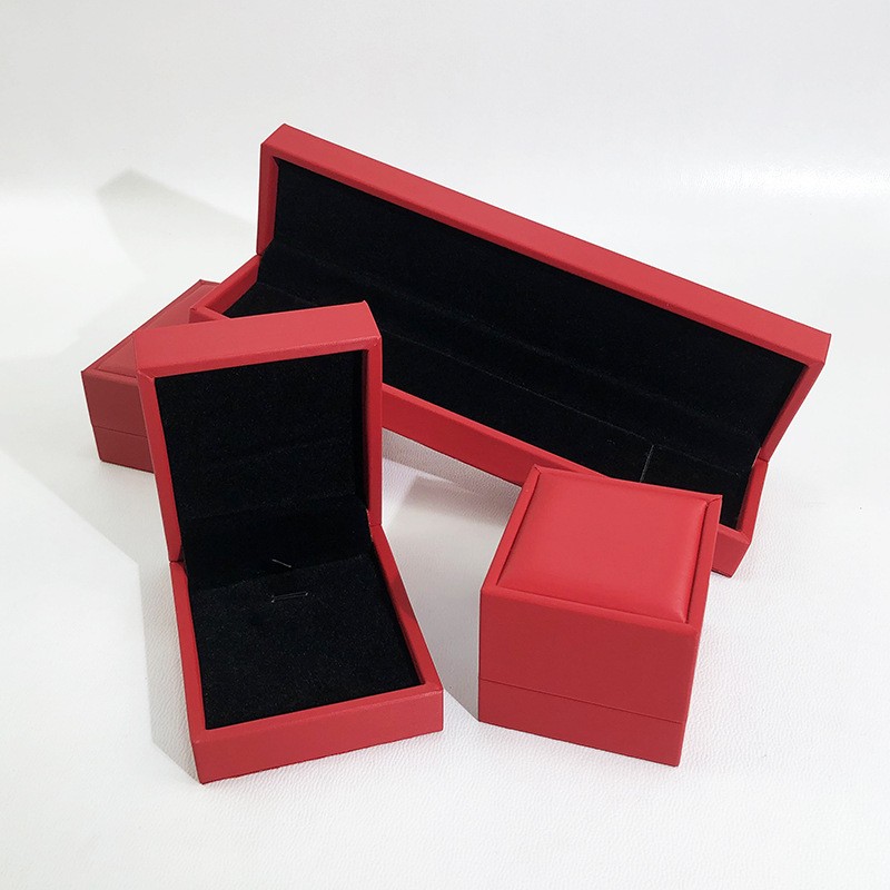 PU Leather Box Manufacturer - Luxury PU Leather Jewelry Packaging Box Necklace Bracelet Earring