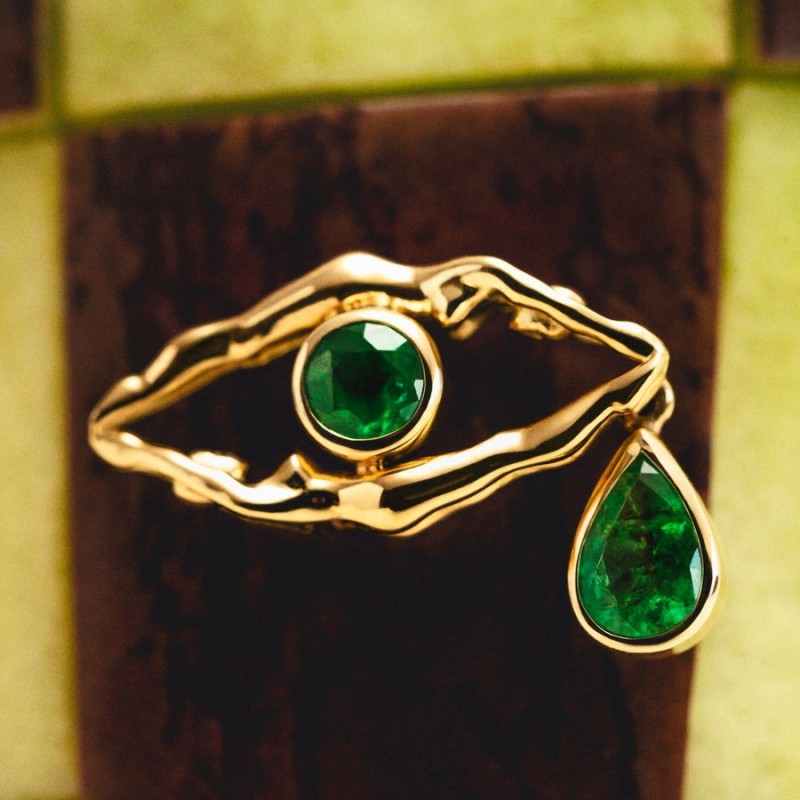 Devil's Eye Supplier - High Quality Waterproof Devil's Eye Emerald Female Water Drop Necklace