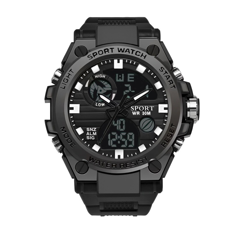 Electronic Watch Supplier - Multifunctional Outdoor Sports Silicone Electronic Waterproof Watch