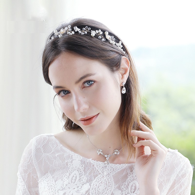 Flower Hairpin Manufacturer - European American Handmade Flower Hairpin Alloy Pearl Bridal Clip